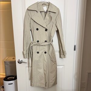 Classic Beige Trench Coat H&M Small